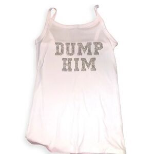 Dump him Y2k fitted cami